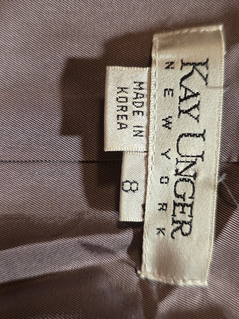 Kay Unger Charcoal Tweed Two-Piece Skirt Suit - Picture 9 of 16